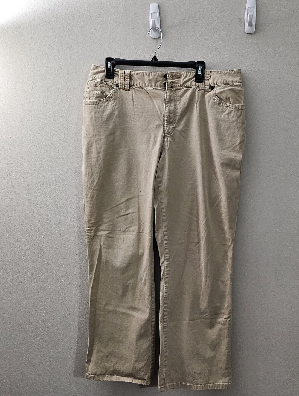Well-Loved St. John's Bay Women's Straight-Leg Khaki Pants